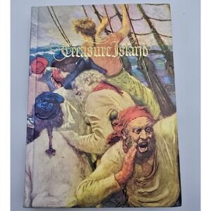 Vintage 1983 Treasure Island Illustrated Robert Louis Stevenson Hardcover